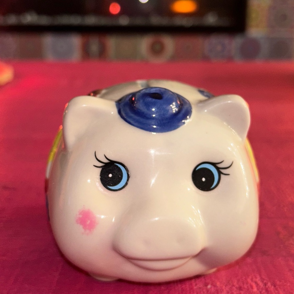 Hand painted Mexican piggy bank